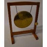 Brass dinner gong featuring an Egyptian