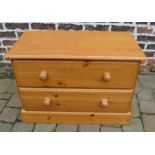 Modern pine chest of drawers