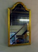 Gilt framed mirror 88 cm x 50 cm