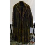 Ladies full length vintage Kaska fur coa