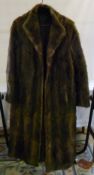 Ladies full length vintage Kaska fur coa