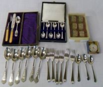 Various silver plate inc pocket watch an