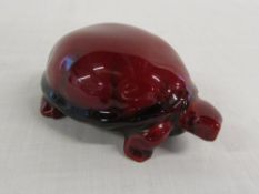 Royal Doulton flambe tortoise (chip repa