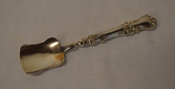 Victorian silver sugar spoon, Birmingham