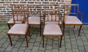 6 regency style dining chairs (including