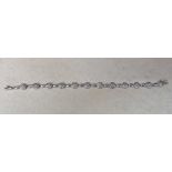 18ct white gold diamond bracelet 1.14 ct