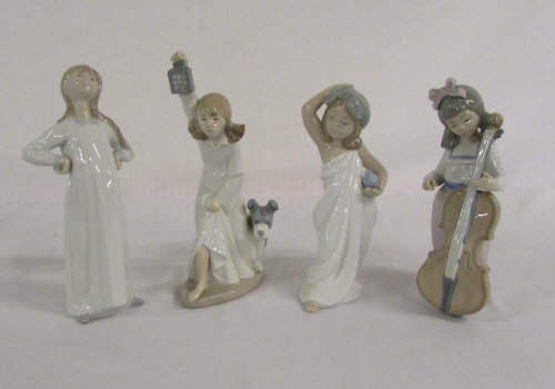 4 Lladro/Nao figurines