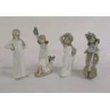 4 Lladro/Nao figurines