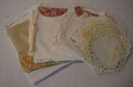 Various linens and fabric