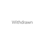 WITHDRAWN - DO NOT BID