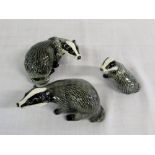 3 Beswick badgers