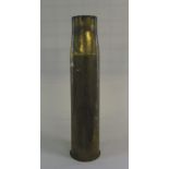 Large brass shell case H 70 cm (purporte