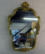 Ornate gilt framed mirror 94 cm x 61 cm