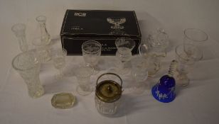 Glassware including crystal dessert bowl