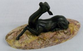 French Art Deco deer L 27 cm