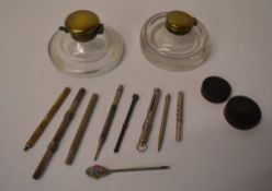 Wax seals, various propelling pencils an