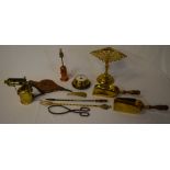 Brassware including a Burmos blowlamp, s
