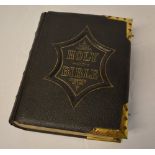 A large Victorian holy bible