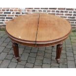 Victorian wind out table (no leaves)
