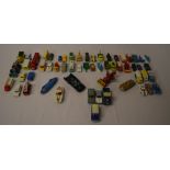 Various die cast model cars including a