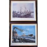 Pair of limited edition framed prints si