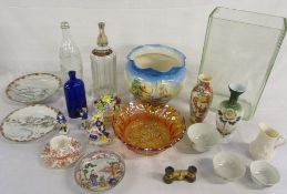 Various ceramics and glass etc inc Falco