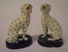 Pair of Staffordshire style dalmations