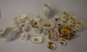 Ceramics including Wedgwood, cottage war