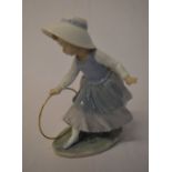 Nao figure of a girl with a hoop