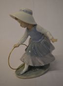 Nao figure of a girl with a hoop