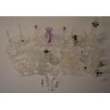 Large selection of glassware including W