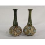 2 Doulton Lambeth vases H 25 cm
