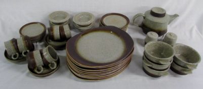 Stoneware part dinner service approx 52