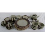 Stoneware part dinner service approx 52
