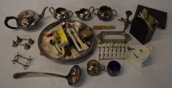 Various silver plate & stainless steel i