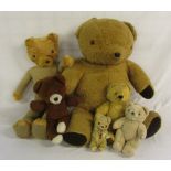 Assorted retro teddy bears