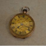 Ladies 9ct gold pocket watch