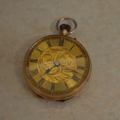 Ladies 9ct gold pocket watch