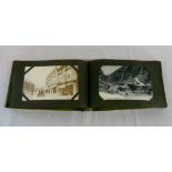 Small postcard album containing mainly t