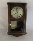 1930's oak wall clock