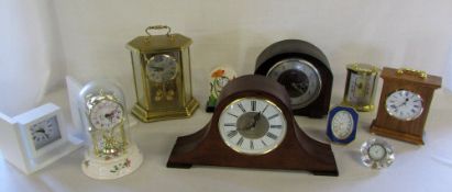 Assorted mantle clocks