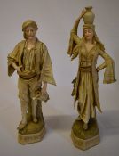 Pair of Austrian Turn Wien figures with