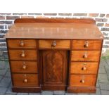 Mid Victorian mahogany knee hole desk