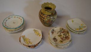 Oriental style vase and a selection of c