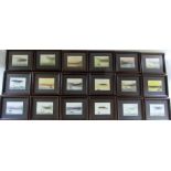 Collection of 18 miniature seascape wate