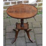 Reproduction Regency wine table on sabre