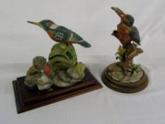 2 limited edition Capodimonte kingfisher