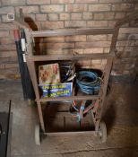 Gas trolley, welding torch pipes etc