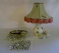 Clarice Cliff ceramic table lamp with ha