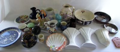 Assorted ceramics inc Staffordshire & Cr